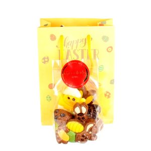 Tasje met luxe paas chocolade