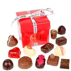 Kubusdoos met luxe bonbons