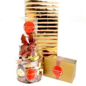 Geschenk met heerlijke chocolade