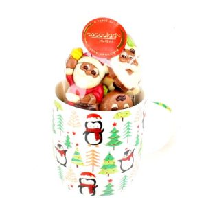 Kerstbeker met kerstchocolade