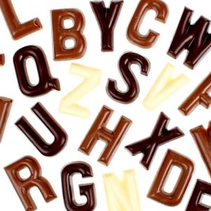 Chocolade lettertjes