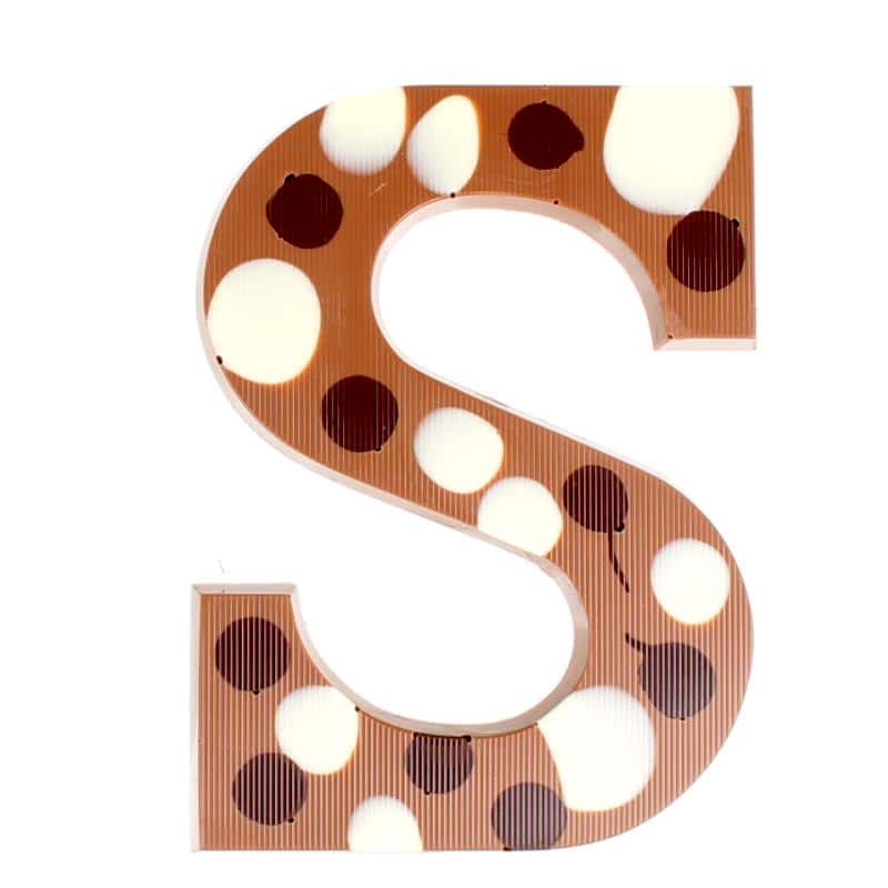 Praline chocolade letter