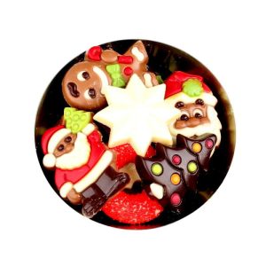 Schaaltje gevuld met kerstchocolade