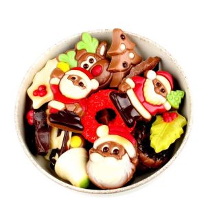 Schaaltje met kerstchocolade