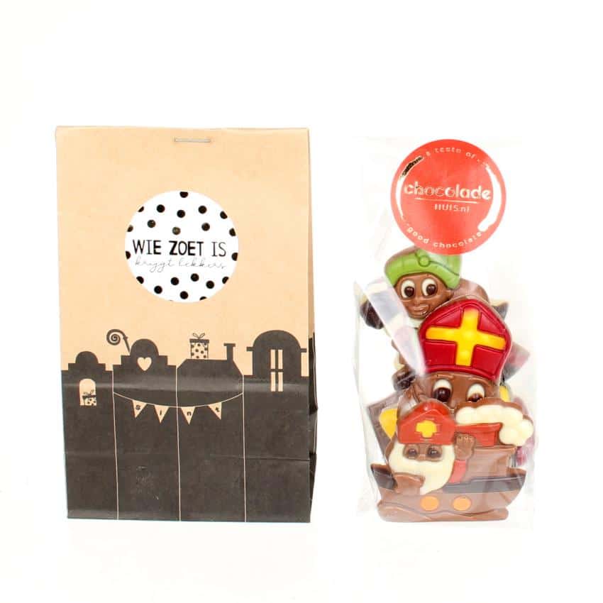 Zak van Sinterklaas met Sintchocolade
