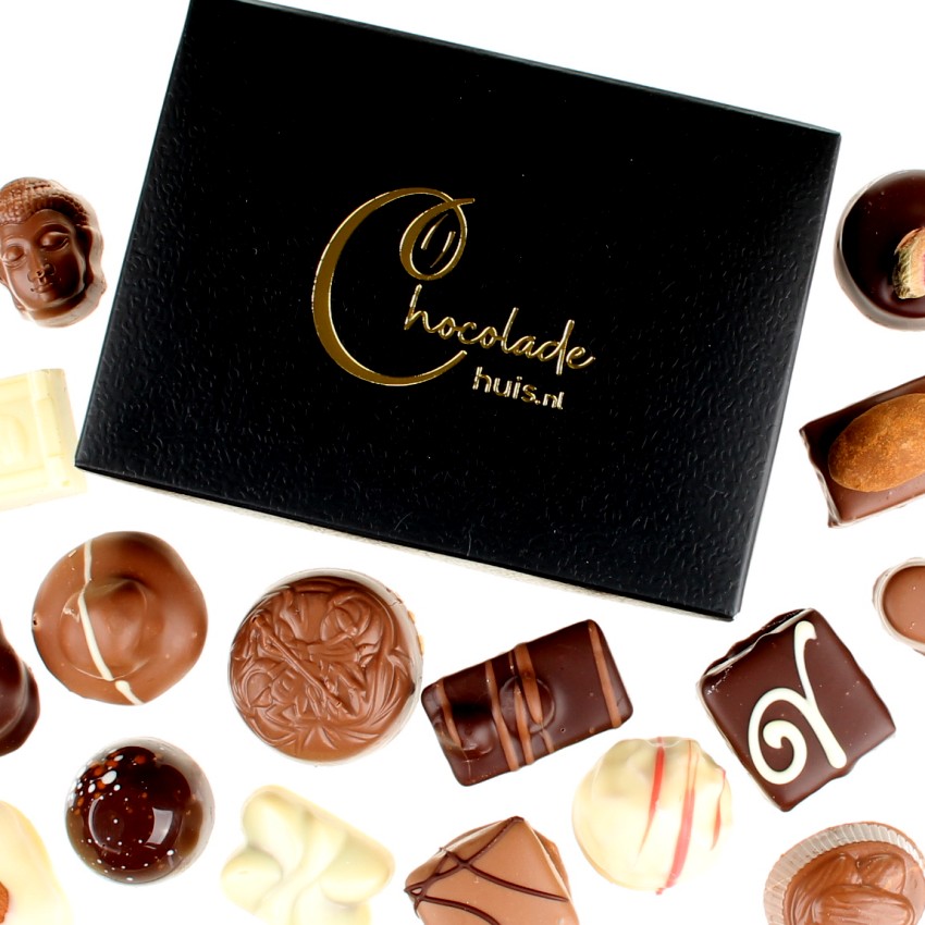 zwart doosje bonbons